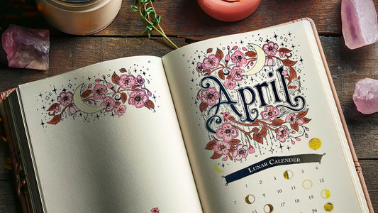 April Cover Page with Lunar Calendar - 2025