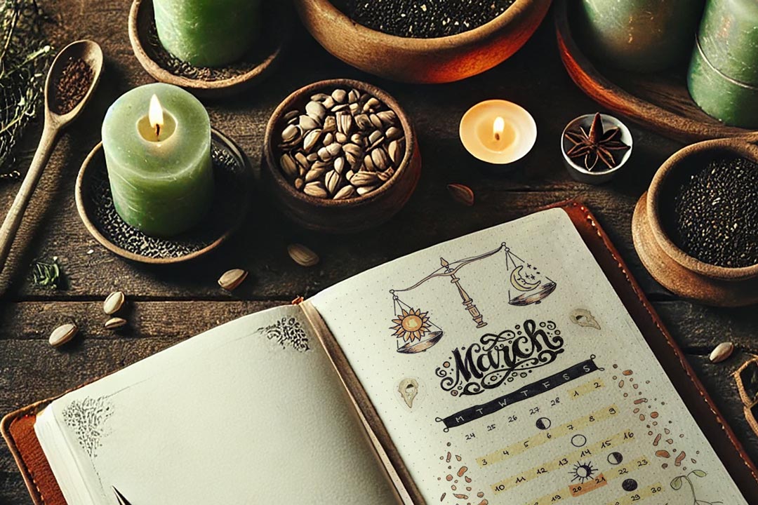 Creating a March Journaling Spread