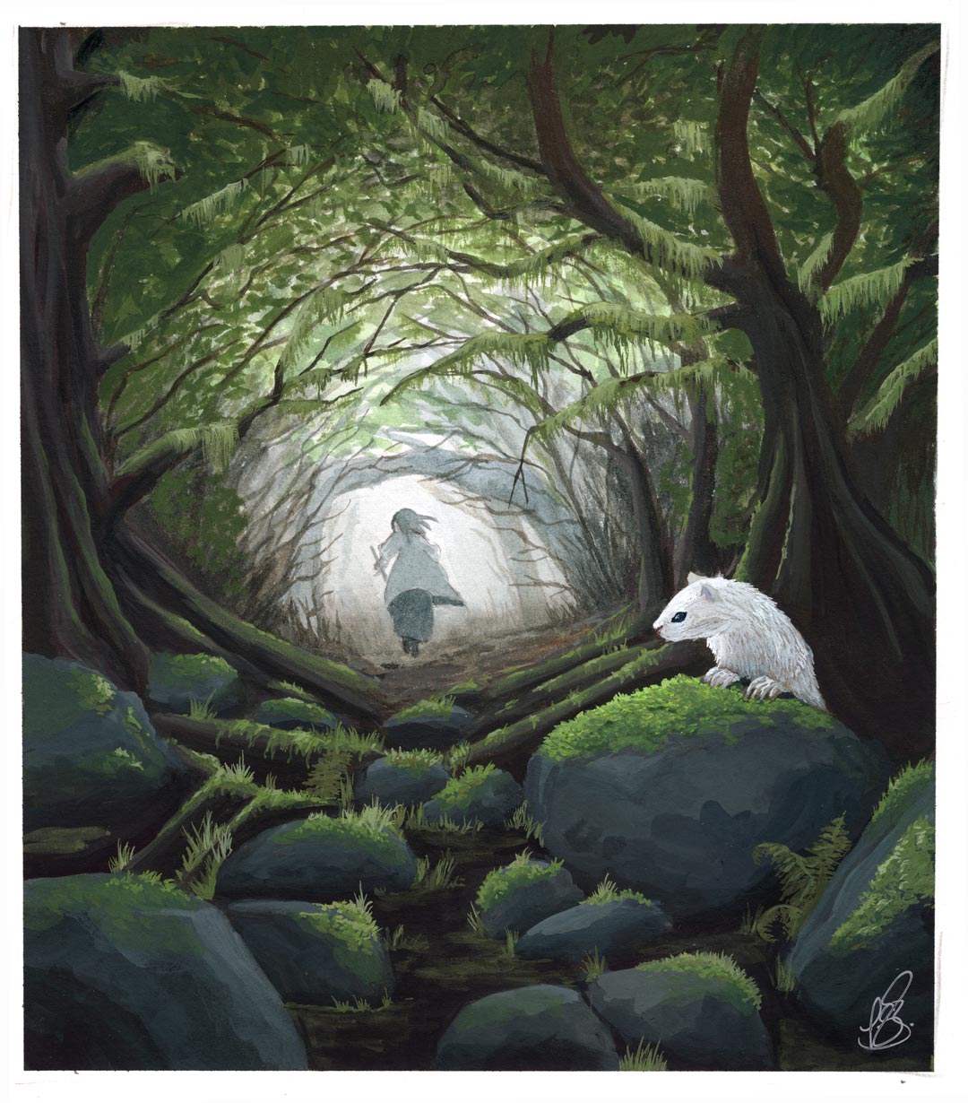 'A Promise To Keep' | Originalgemälde in Gouache | 22x25 cm