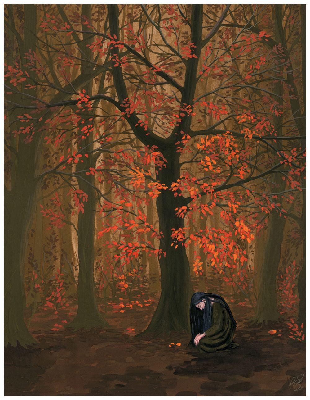 'It's About Keeping Ourselves Safe' | Originalgemälde Gouache | 26x33 cm