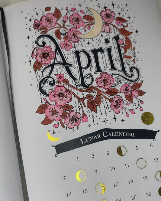 A6 sheet of Moon Phase Washi Stickers featuring 76 small, 8mm gold foil stickers on delicate, semi-transparent washi paper. Designed for journaling, planners, and moon rituals.