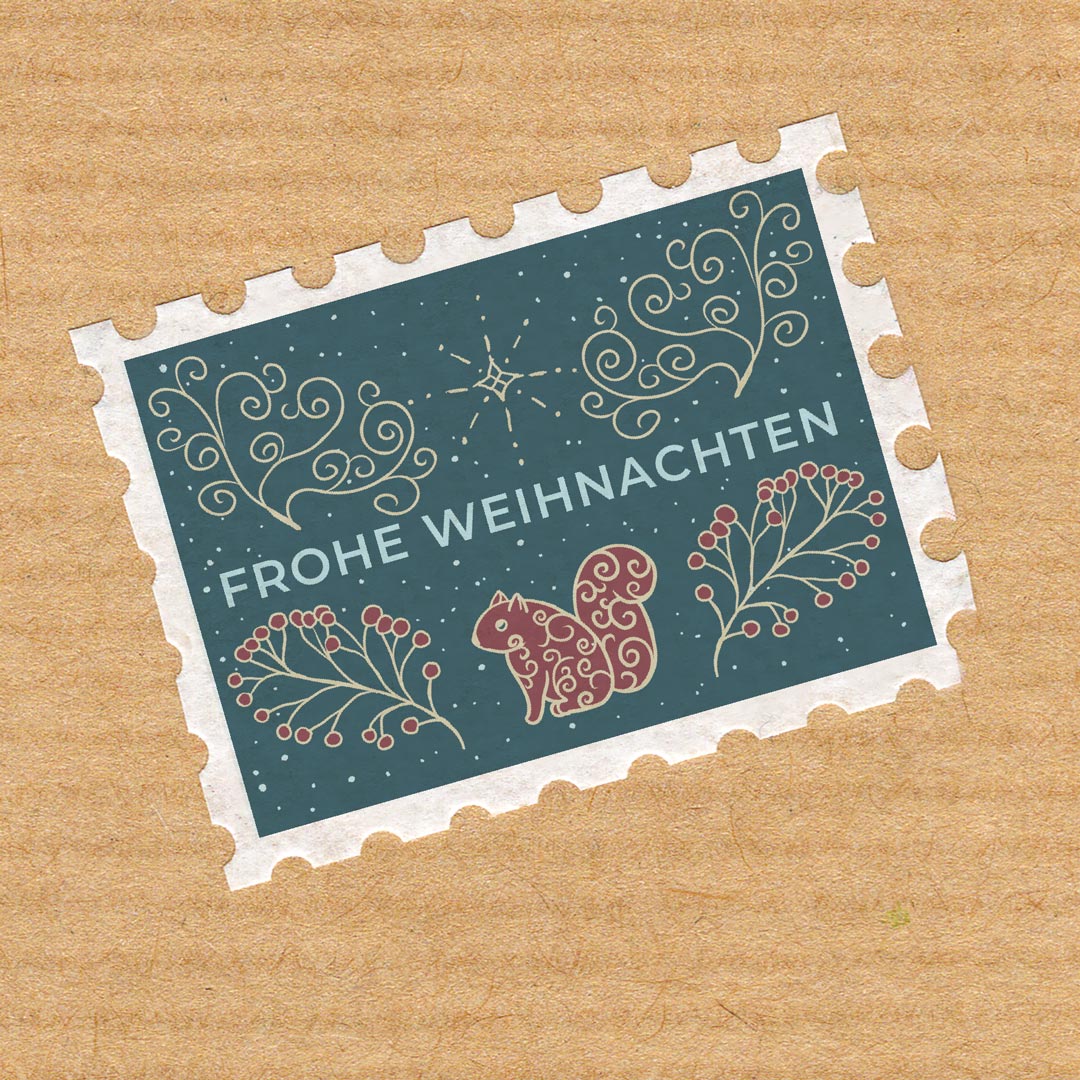 Christmas in icy blue - washi stickers for your christmas mail and decoration