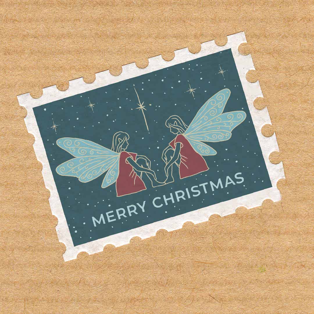 Christmas in icy blue - washi stickers for your christmas mail and decoration