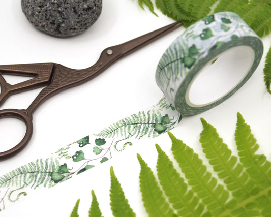 Washi Tape 'Ferns' - 10mx15mm