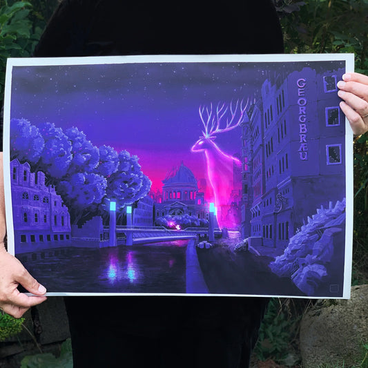 Kunstdruck 'Nach Hause' Berliner Dom | 60x42cm | handsigniert - Carasusan