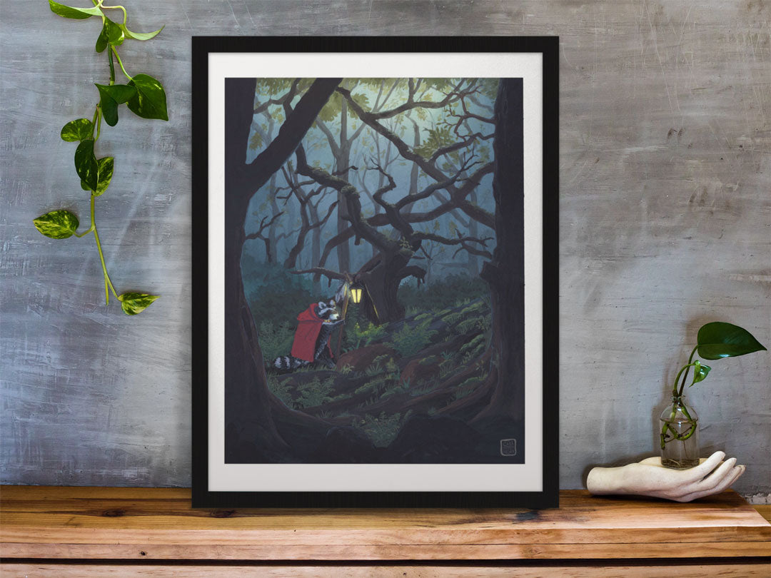 Art Print 'Song of the Lantern Keeper' | 35x43cm | Gouache Painting