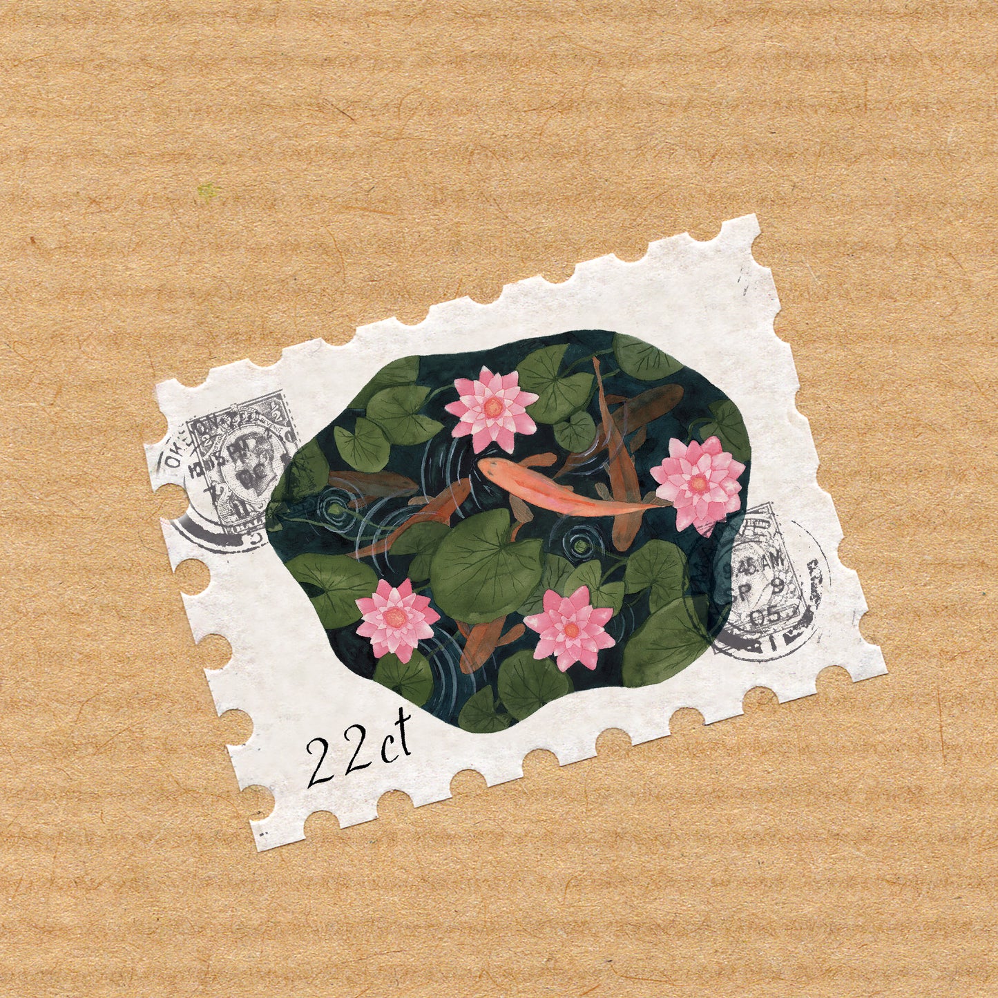 Washi Tape Stamps 'Whimsical Watercolor Illustrations' Stickers
