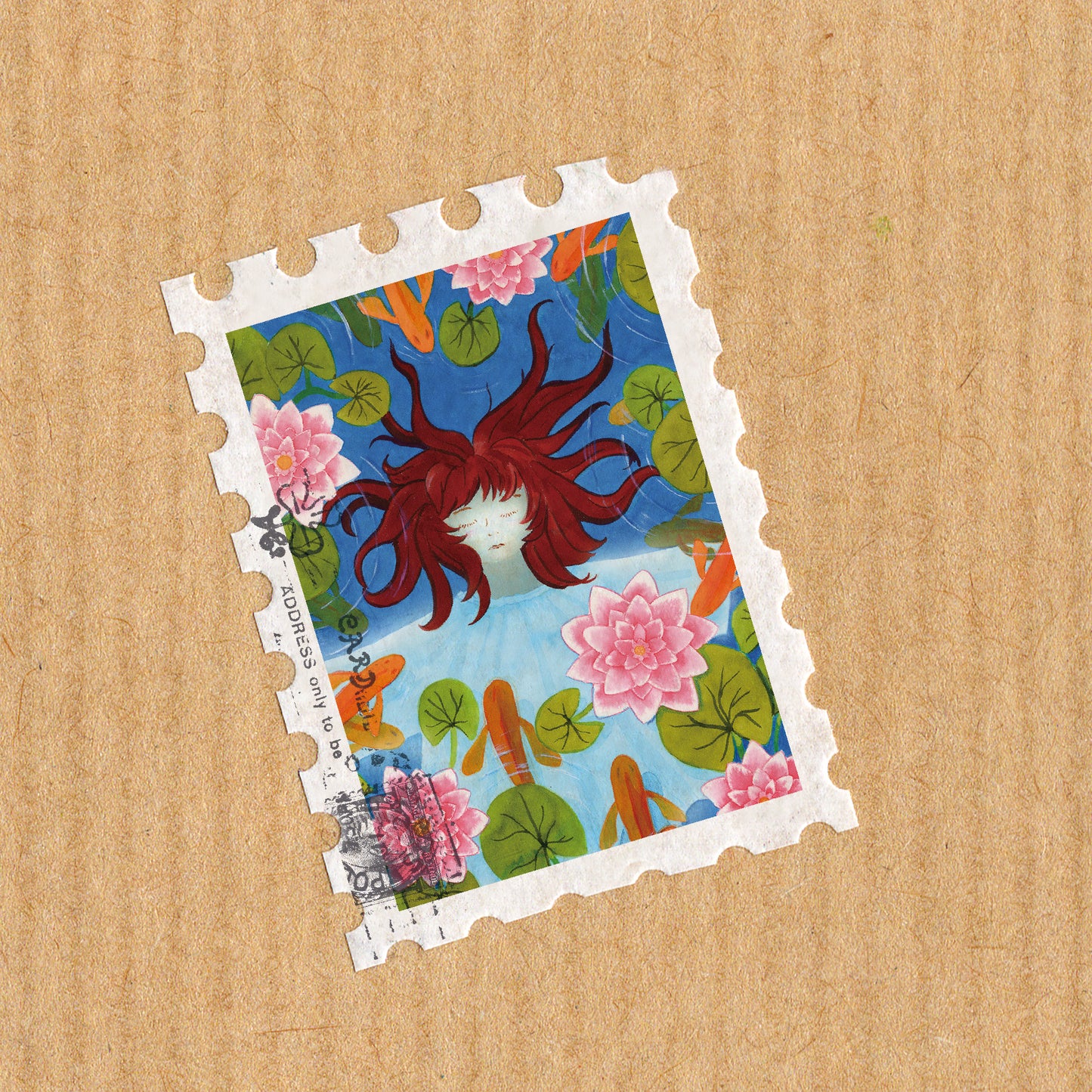 Washi Tape Stamps 'Whimsical Watercolor Illustrations' Stickers