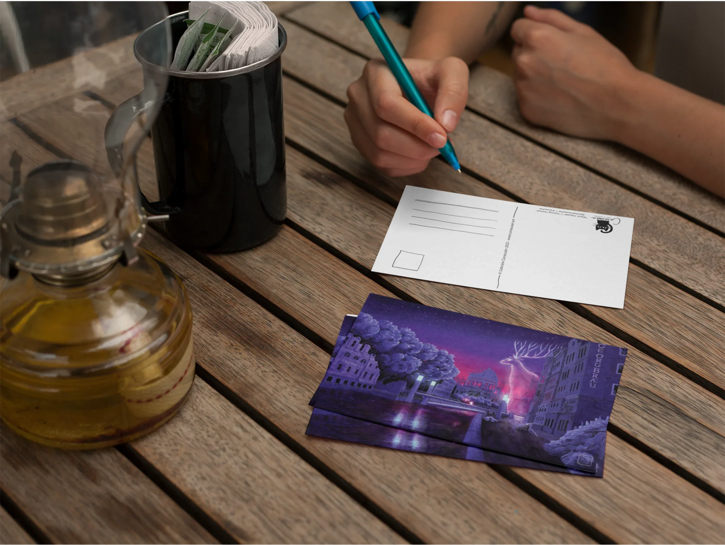 Postkarte 'Nach Hause' | Berliner Dom | Gouache - Carasusan