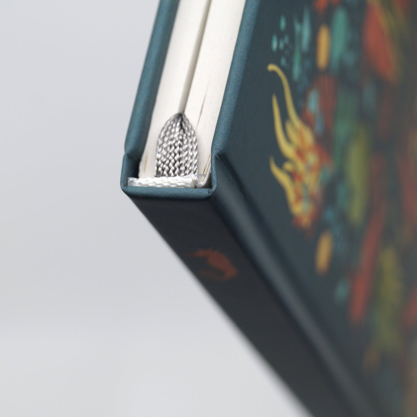 Dot grid journal 'Seahorse' - Notebook with ribbon marker on recycled paper