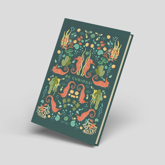 Journaling Set Seepferdchen - Din A5 Journal und 78 passende Sticker - Carasusan