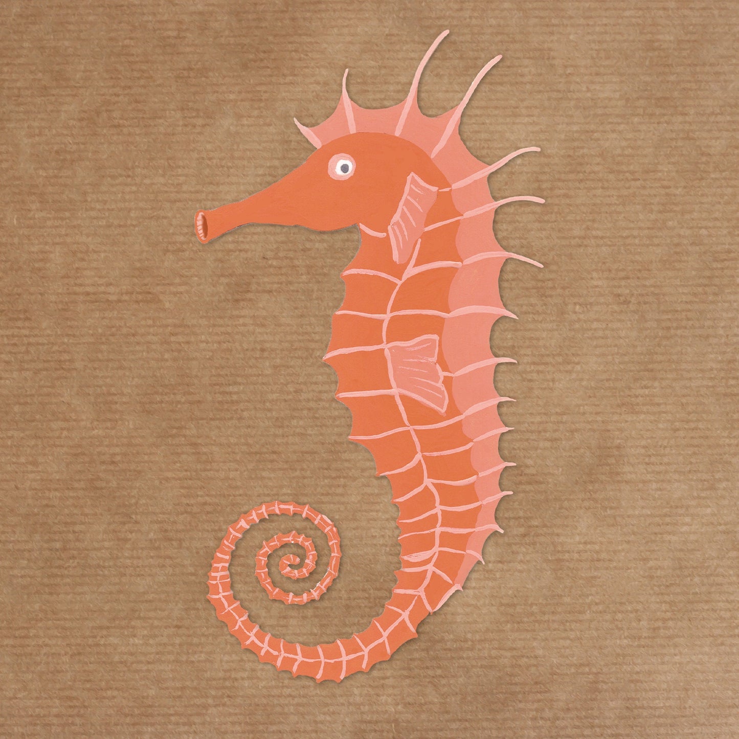 Sticker 3 pieces seahorse, transparent sticker, 8x5cm