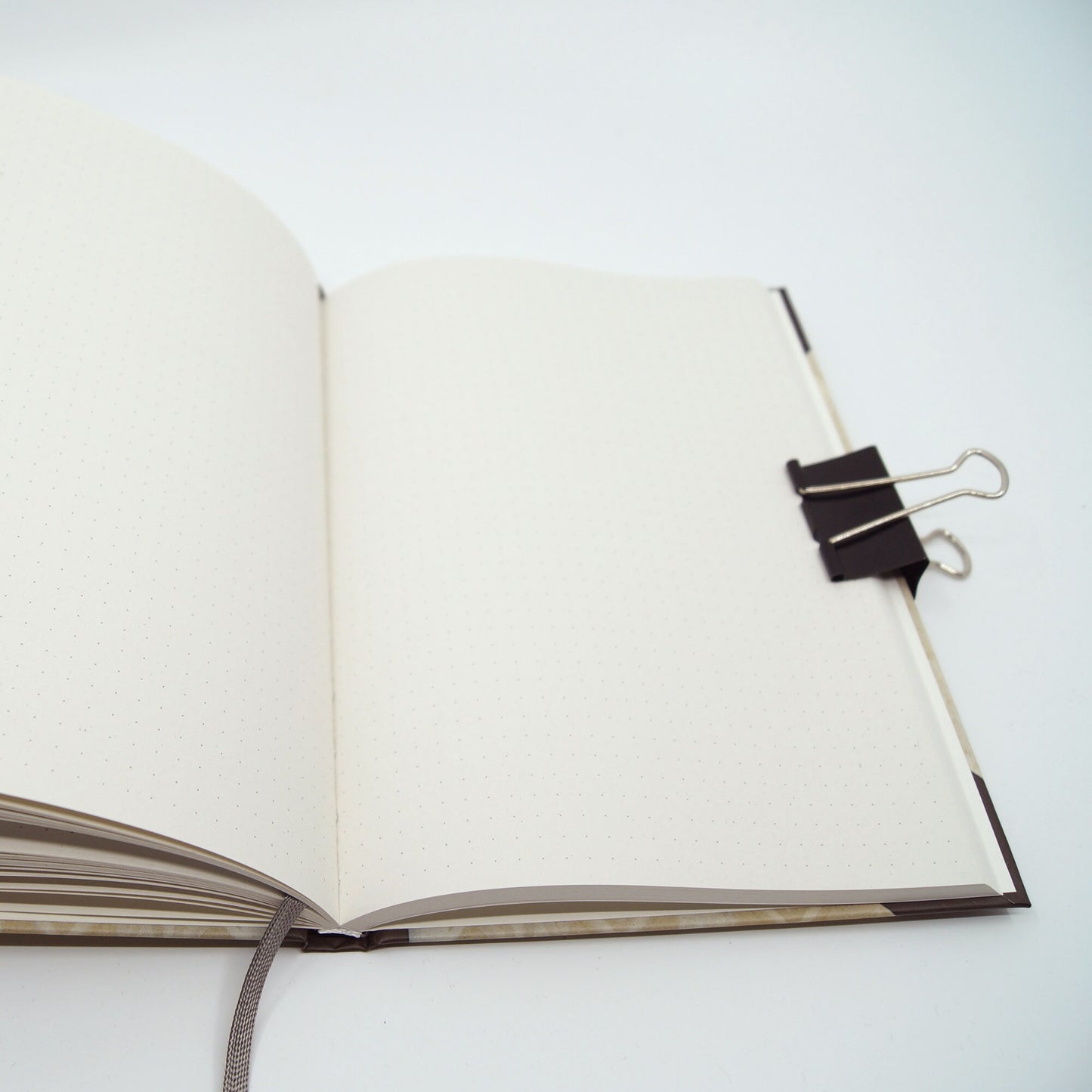 Dot grid notebook journal 'Butterfly' with ribbon marker on recycled paper