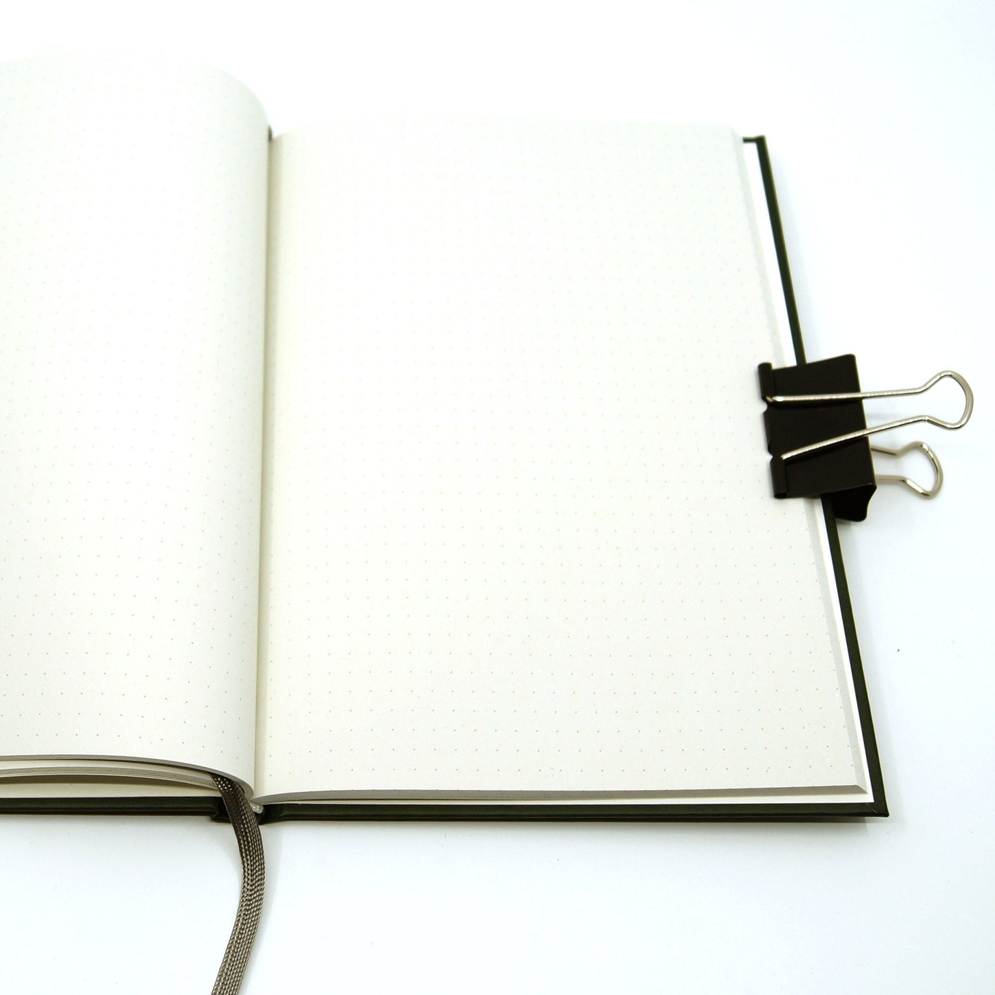 Dot grid notebook 'Nature Academia Salamander' dark green with ribbon marker - eco friendly