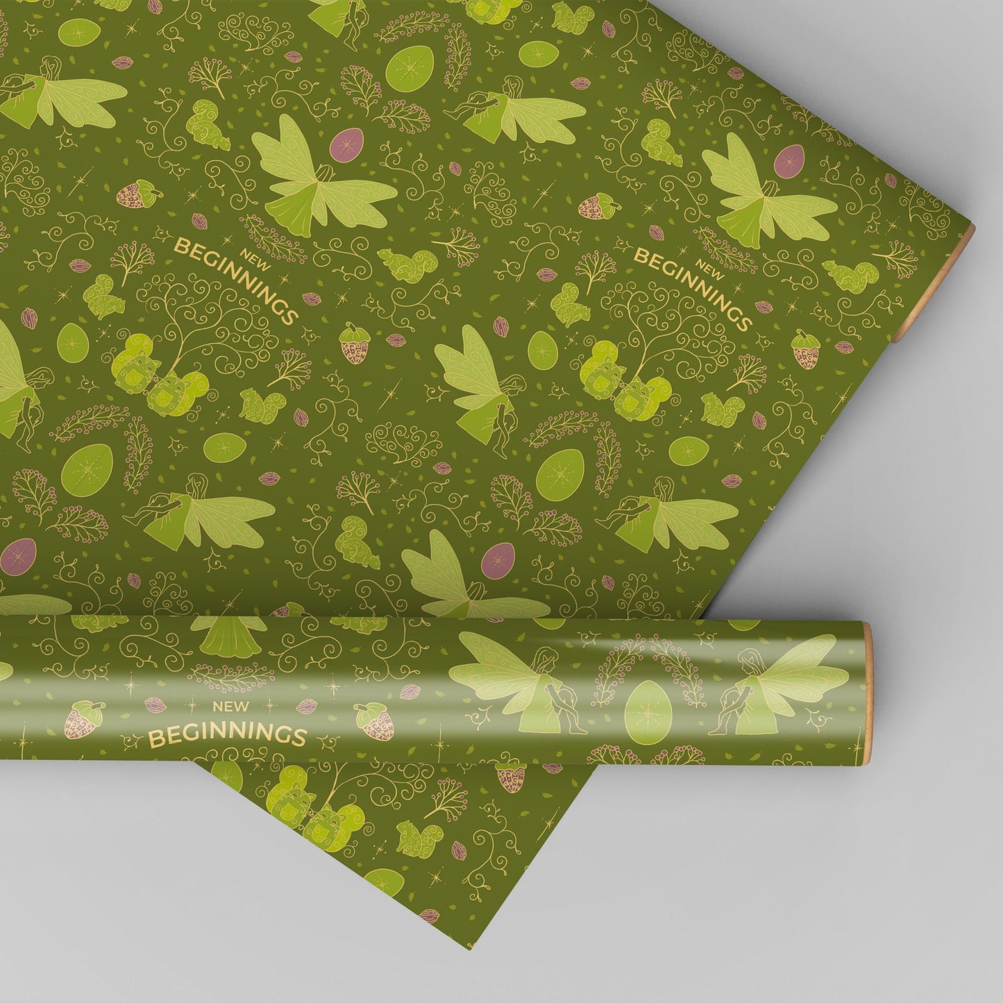 Wrapping paper 'Spring Elves' 50x70cm