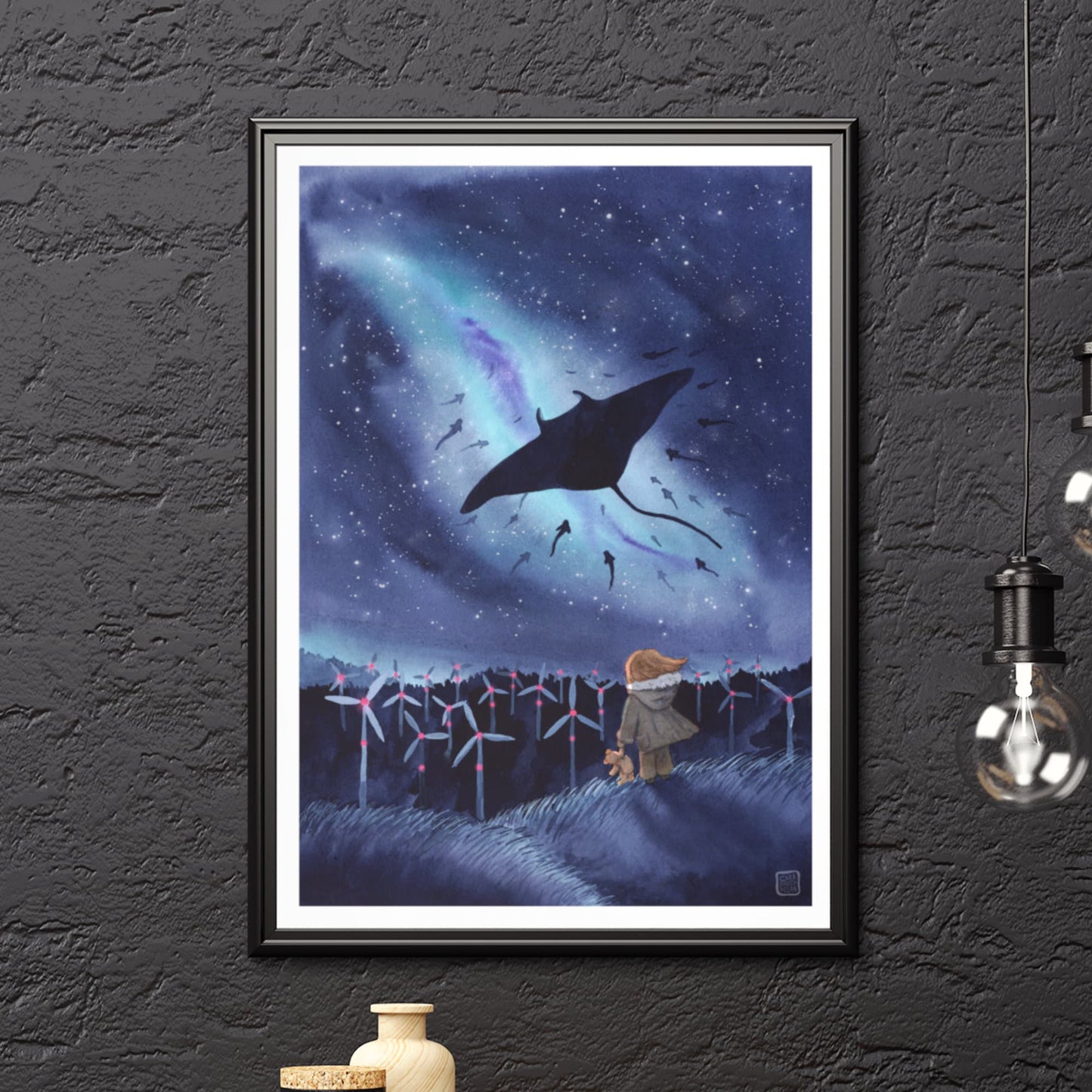 Art Print 'Migration' Watercolor - hand signed