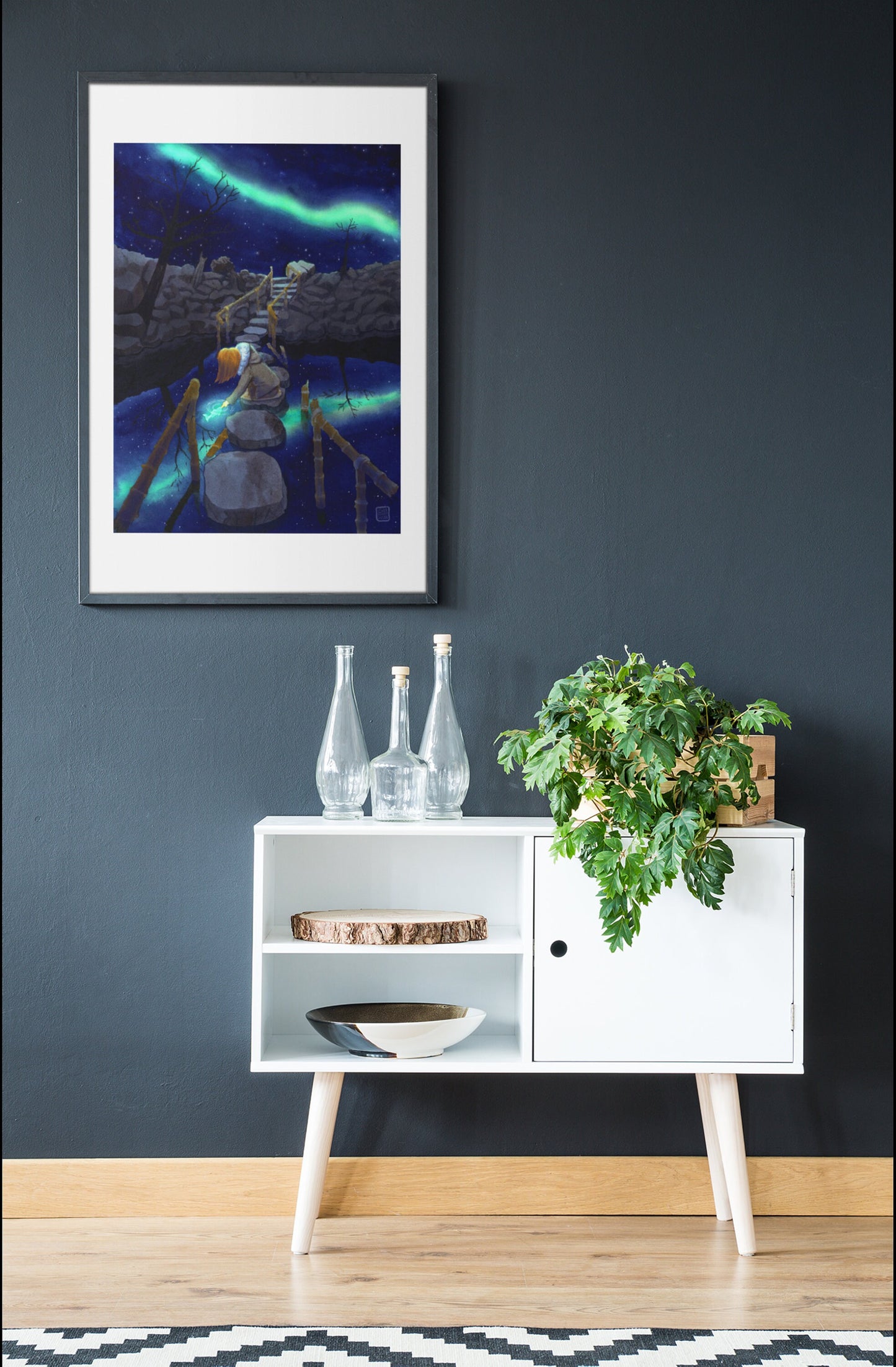 Aquarell 'Reflections' Kunstdruck 34x43cm - handsigniert und limitiert