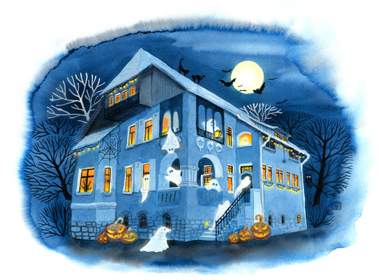 Halloween Party - Zeichentusche und Aquarell - Gabriele Carasusan