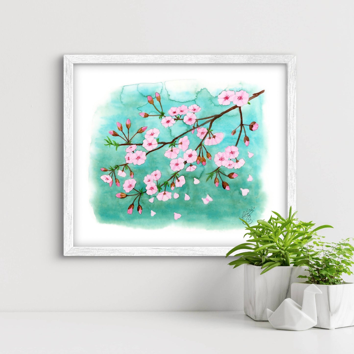 Sakura - Cherry Blossom Watercolor| Fine Art Print | Spring Decoration