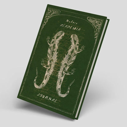 Dark Academia Journal-Set mit 120 Stickern und Washitape | Green Academia - Carasusan