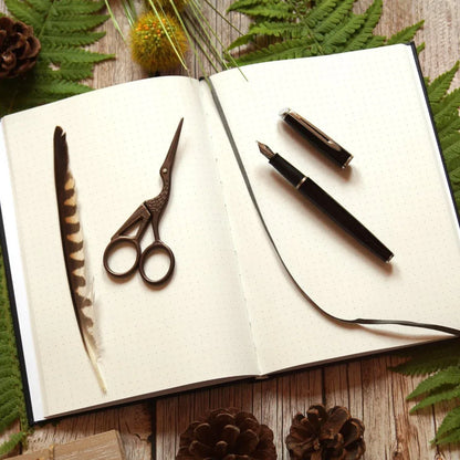 Notizbuch A5 Punktraster | Dark Forest Magic | Lunar Wolf - Carasusan