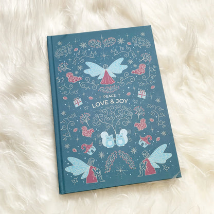 Winterliches Bullet Pattern Journal 'Fairy Core' hellblau | DinA5 - Carasusan