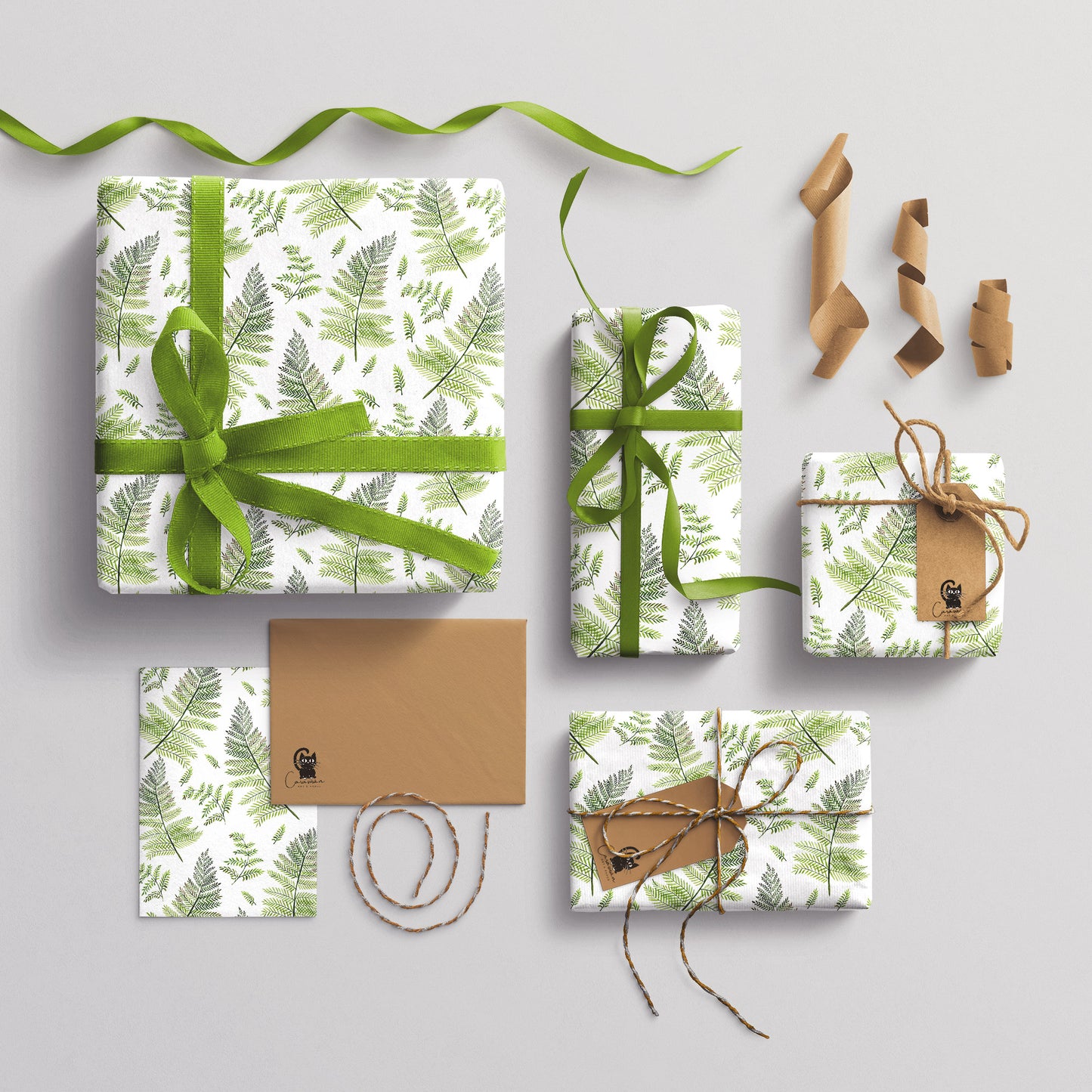 Wrapping paper 'Botanical Ferns I' 50x70cm
