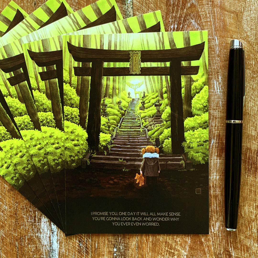 Postkarte 'Shinto Tor - Weg der Götter'