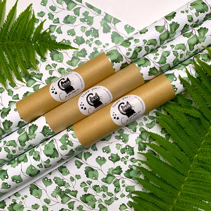 Geschenkpapier 'Botanische Farne II' 50x70cm - Carasusan