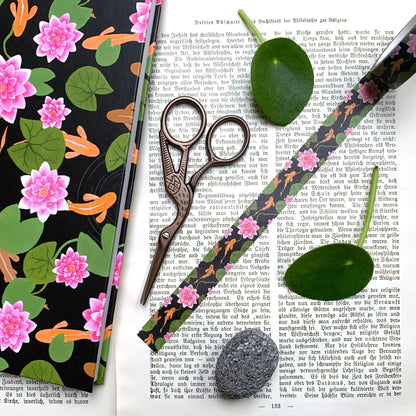 Washi-Tape mit Seerosen und Koi - 10mx15mm - Carasusan