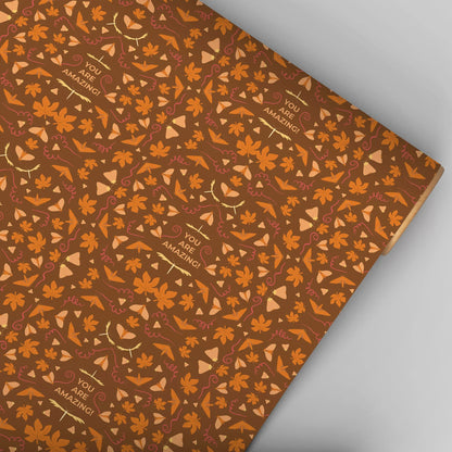 Geschenkpapier 'Herbstlaub' 50x70cm - Carasusan