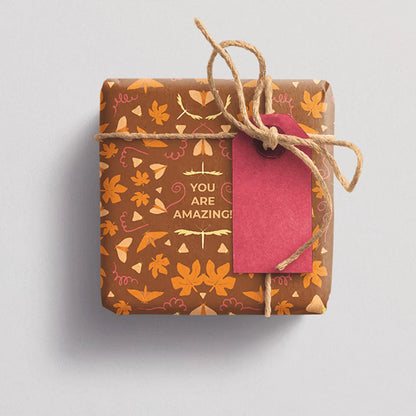 Geschenkpapier 'Herbstlaub' 50x70cm - Carasusan