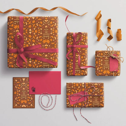 Geschenkpapier 'Herbstlaub' 50x70cm - Carasusan