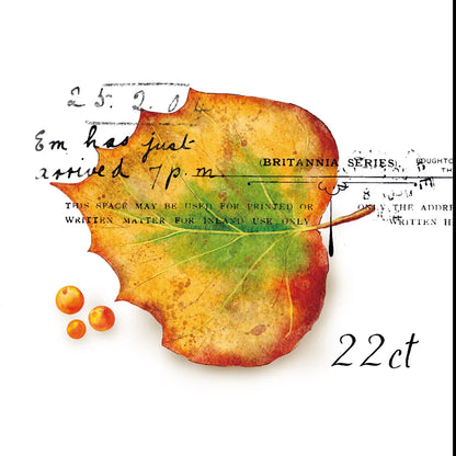 Washitape-Stamps 'Herbstlaub' Aufkleber - Carasusan