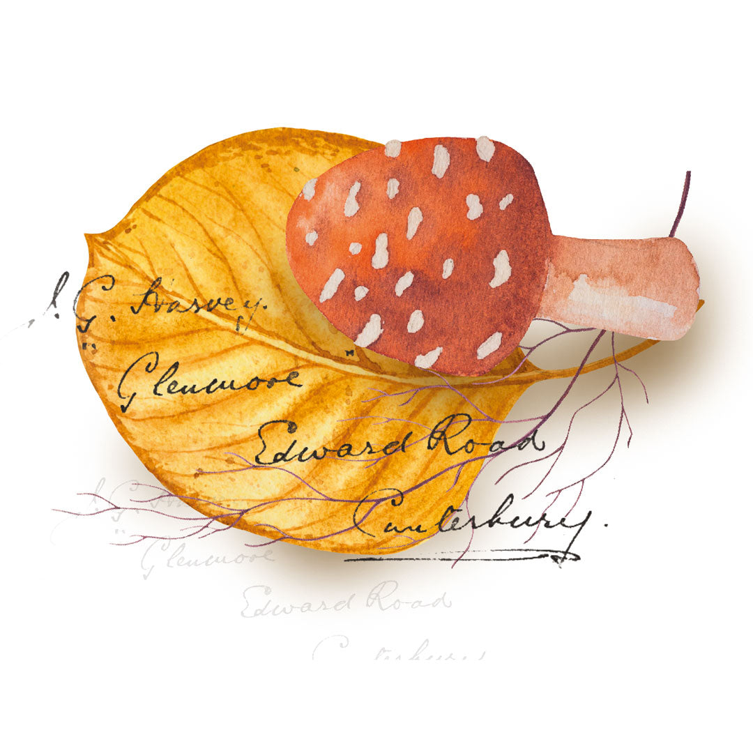 Washitape-Stamps 'Herbstlaub' Aufkleber