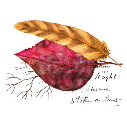 Washitape-Stamps 'Herbstlaub' Aufkleber - Carasusan