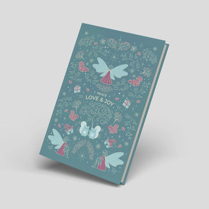 Winterliches Bullet Pattern Journal 'Fairy Core' hellblau | DinA5 - Carasusan