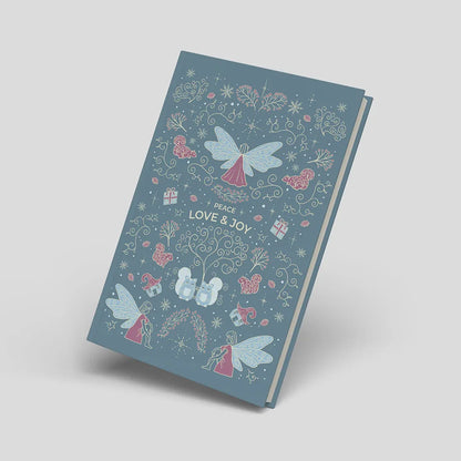 Winterliches Bullet Pattern Journal 'Fairy Core' hellblau | DinA5 - Carasusan