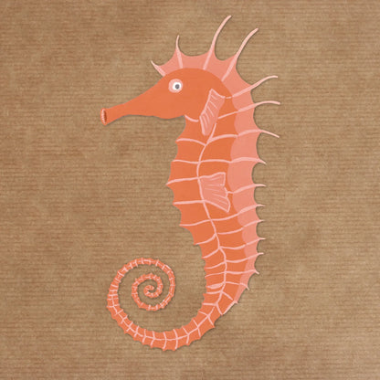 Sticker 3 Stück Seepferdchen, transparent Aufkleber, 8x5cm - Carasusan