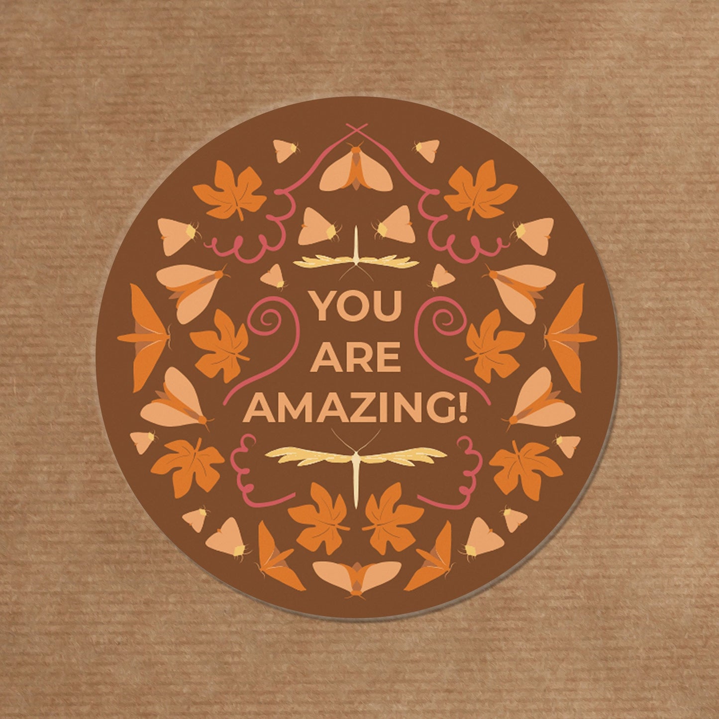 Letter seal 'Autumn Leaves' | Autumn Sticker Pack with Kraft Paper Envelopes | environmentally friendly
