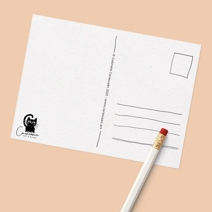 Herbstliche Postkarte mit Nachtfaltern und Herbstlaub 'You are amazing!' - Carasusan