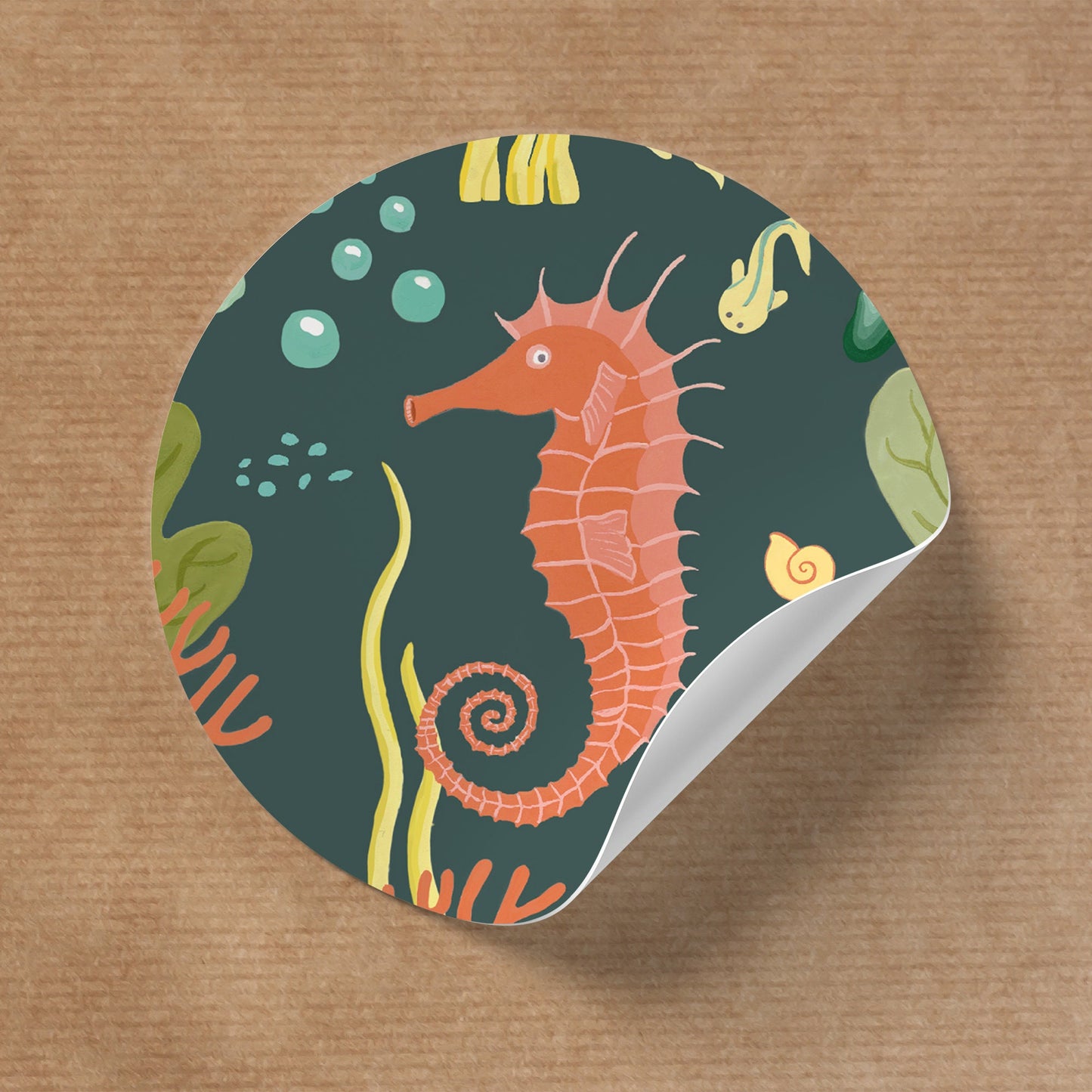 Bullet journal set "Seahorse" - Din A5 journal and 78 matching stickers
