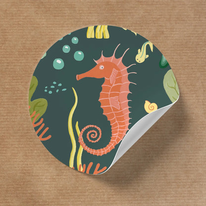 Journaling Set Seepferdchen - Din A5 Journal und 78 passende Sticker - Carasusan