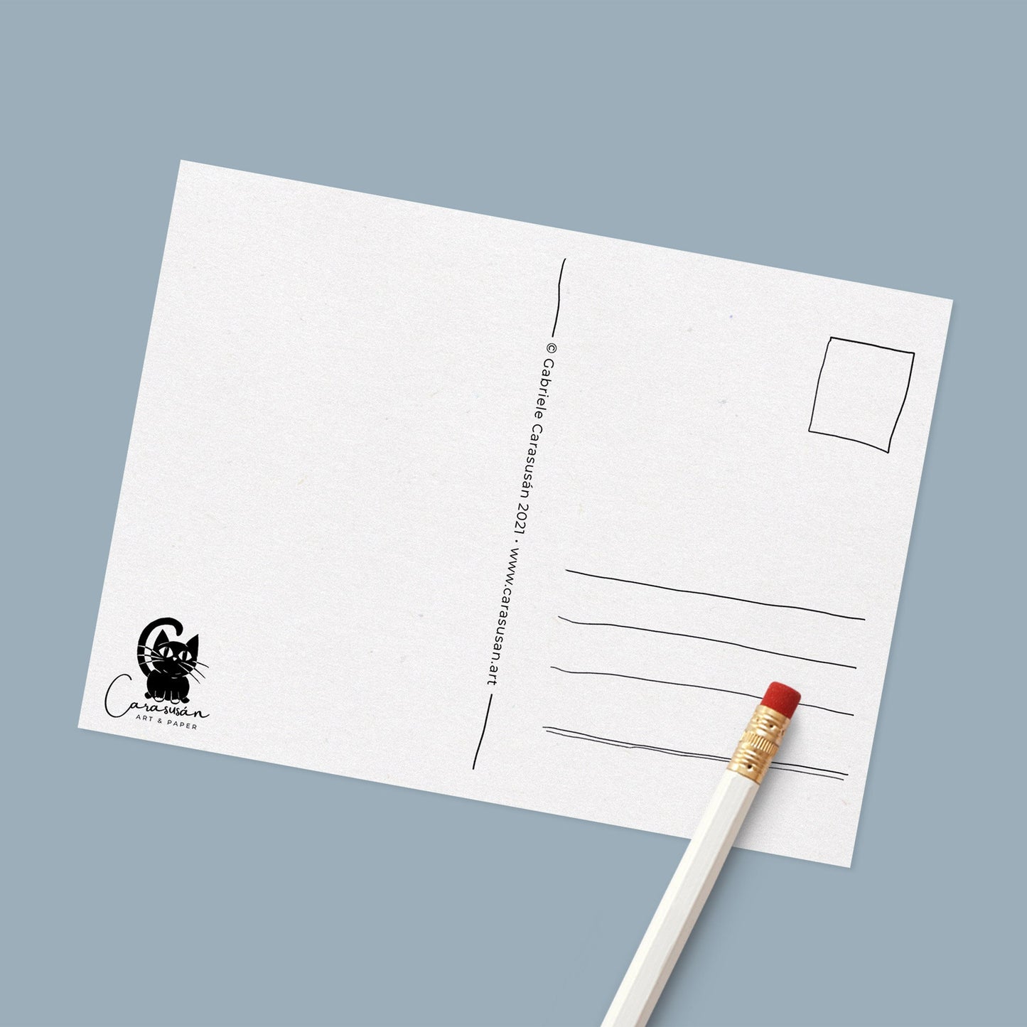 Postkarte 'Seepferdchen' Aquarell DinA6