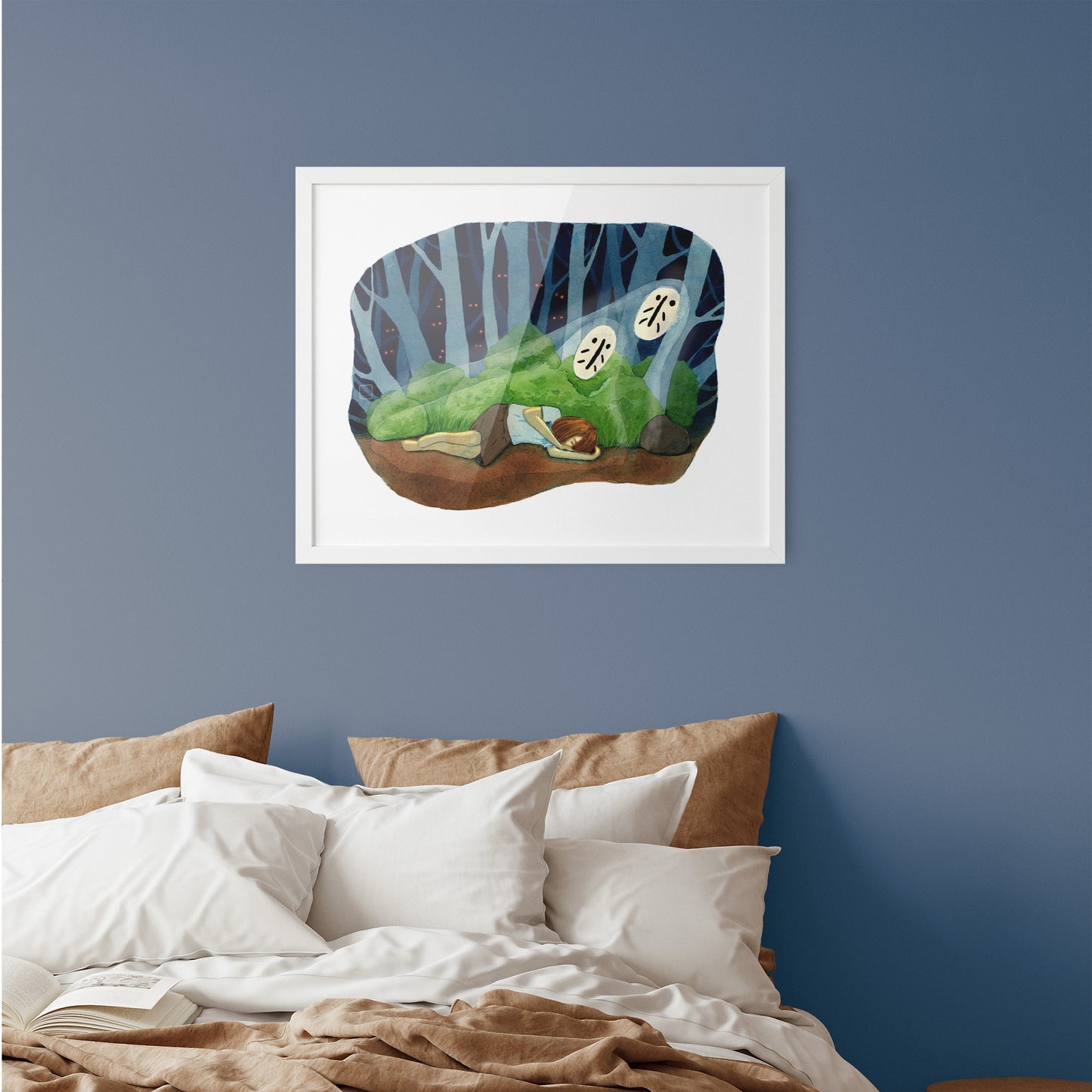 Art print 'Sleep Watcher' - 37x29cm - on fine watercolor paper - signed and limited