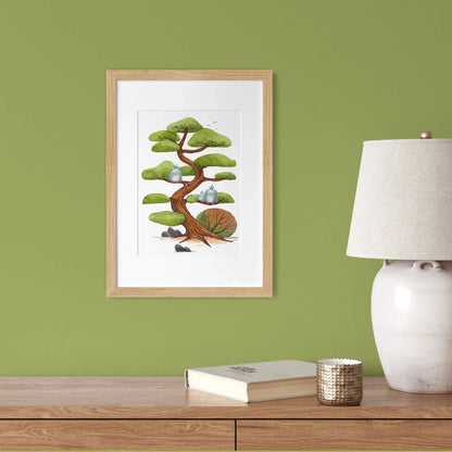 Kunstdruck 'Wolkenkiefer' auf feinem Aquarellpapier - handsigniert und limitiert - Carasusan