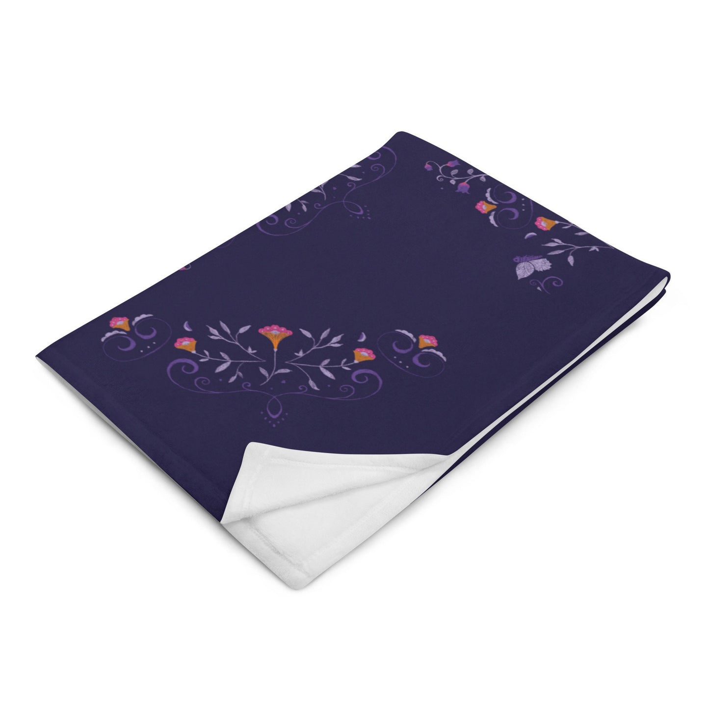 Blanket with flower pattern 'My Secret Garden' 127x153cm